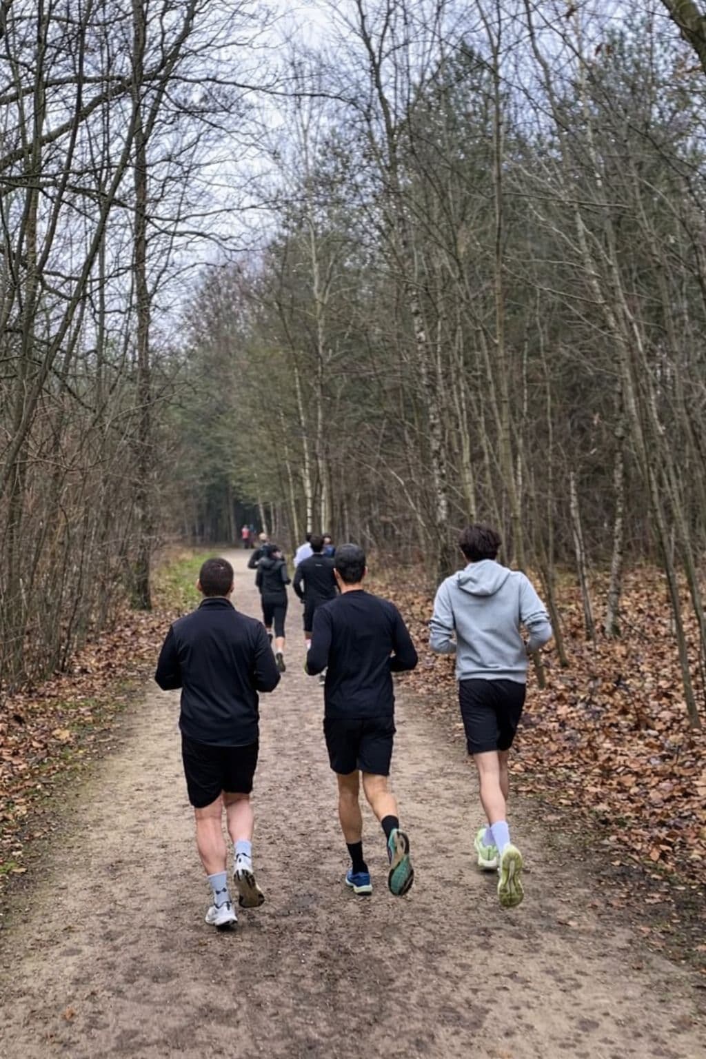 Gaëtan Aerts tijdens een loopwedstrijd in de duinen